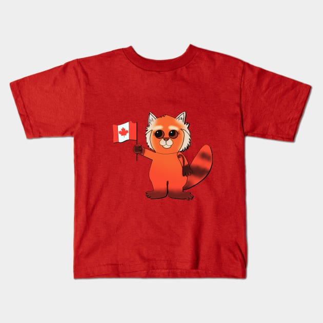 Toronto Red Panda Kids T-Shirt by HCShannon